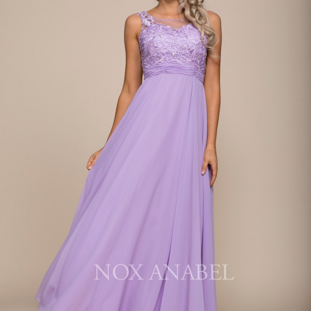 Lilac Sweetheart Homecoming Long Dress